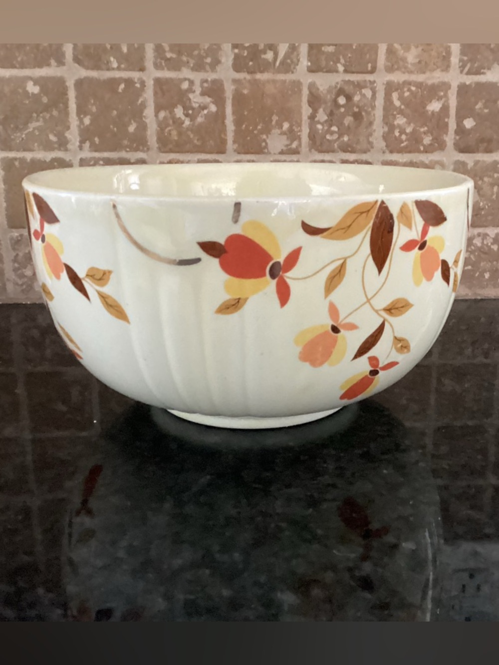 7” vintage bowl Halls Jewel Tea Autumn pattern